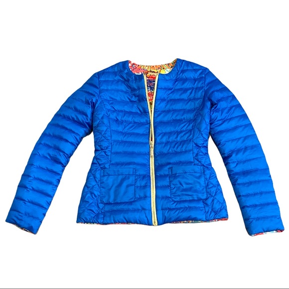 SOLD Lilly Pulitzer Royal Blue Puffer Jack… - Picture 2 of 7